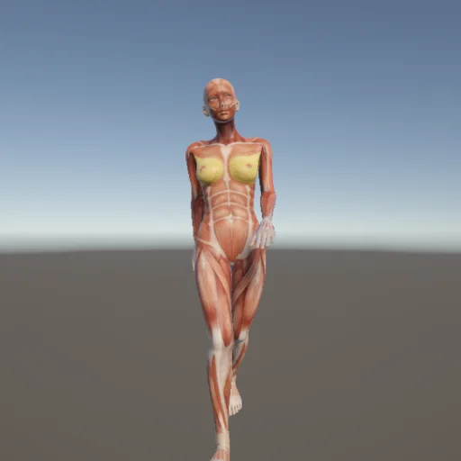 歩く01 — 3Dデッサン人形（無料ポーズ資料）