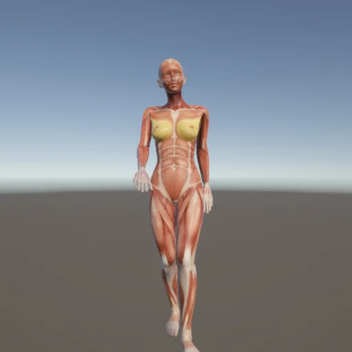 歩く02 — 3Dデッサン人形（無料ポーズ資料）