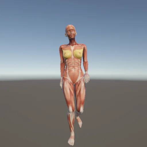 歩く04 — 3Dデッサン人形（無料ポーズ資料）