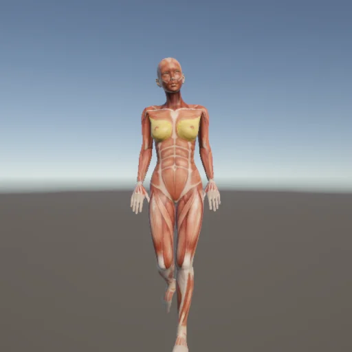 歩く08 — 3Dデッサン人形（無料ポーズ資料）