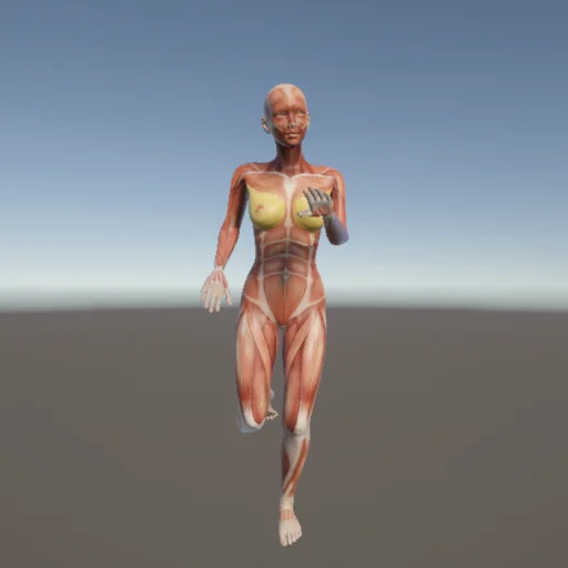 走る13 — 3Dデッサン人形（無料ポーズ資料）