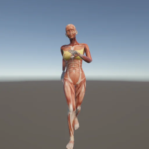 走る14 — 3Dデッサン人形（無料ポーズ資料）