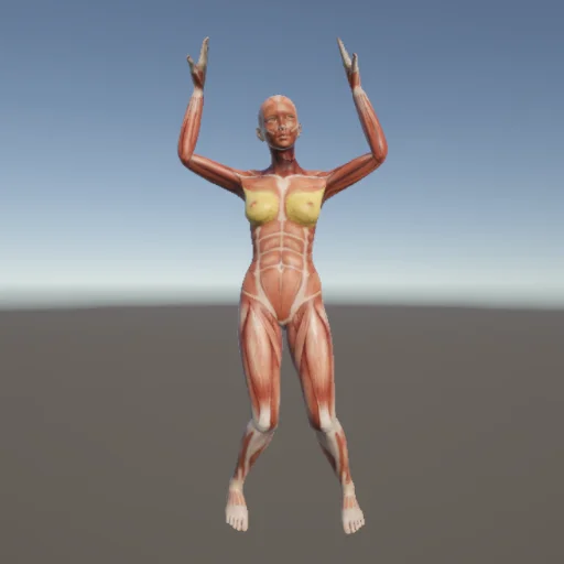ストレッチ60 — 3Dデッサン人形（無料ポーズ資料）