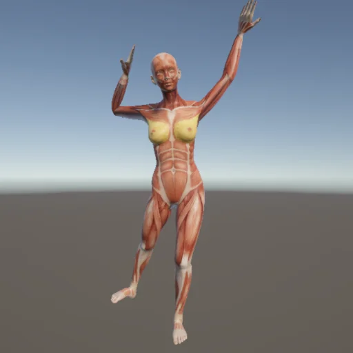 バランス69 — 3Dデッサン人形（無料ポーズ資料）