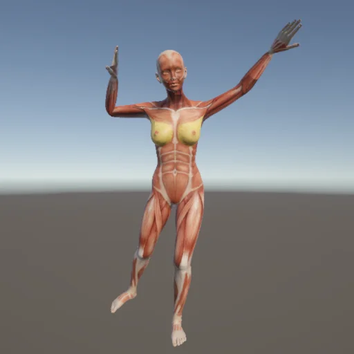 バランス70 — 3Dデッサン人形（無料ポーズ資料）