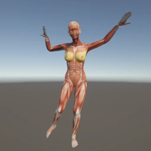 バランス71 — 3Dデッサン人形（無料ポーズ資料）