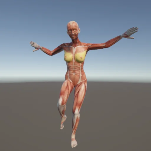 バランス72 — 3Dデッサン人形（無料ポーズ資料）