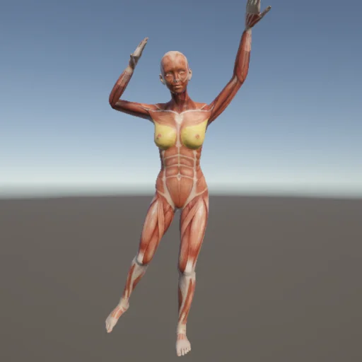 バランス73 — 3Dデッサン人形（無料ポーズ資料）