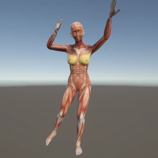 バランス74 — 3Dデッサン人形（無料ポーズ資料）