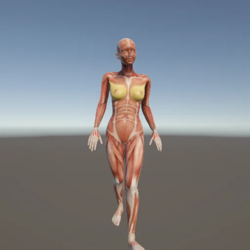 歩く94 — 3Dデッサン人形（無料ポーズ資料）