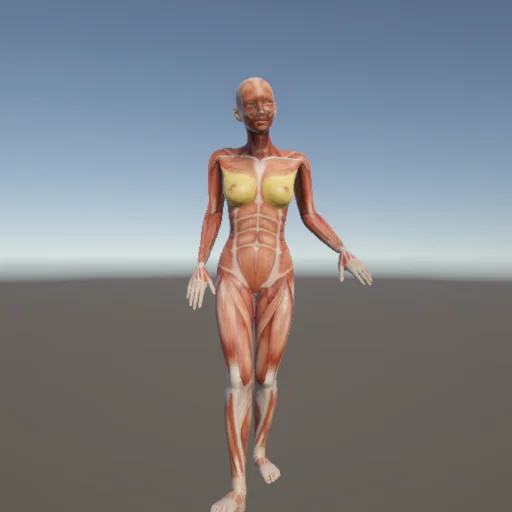 歩く95 — 3Dデッサン人形（無料ポーズ資料）