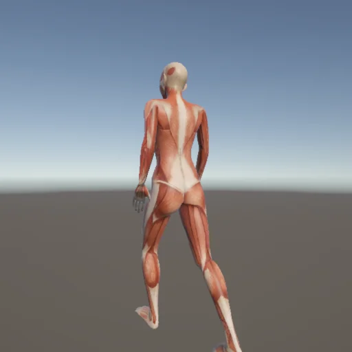歩く96 — 3Dデッサン人形（無料ポーズ資料）