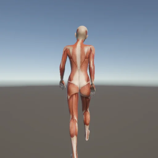 歩く98 — 3Dデッサン人形（無料ポーズ資料）