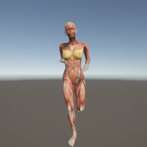 走る102 — 3Dデッサン人形（無料ポーズ資料）