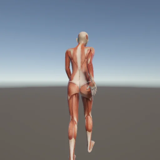 キック153 — 3Dデッサン人形（無料ポーズ資料）