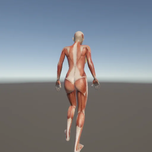 キック154 — 3Dデッサン人形（無料ポーズ資料）