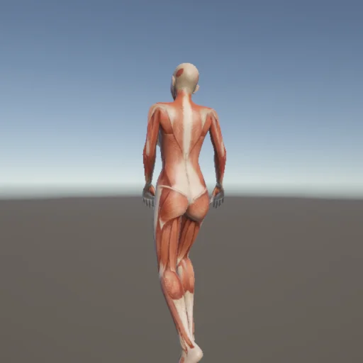 キック155 — 3Dデッサン人形（無料ポーズ資料）
