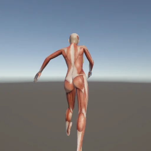 キック156 — 3Dデッサン人形（無料ポーズ資料）
