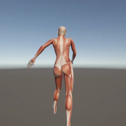 キック158 — 3Dデッサン人形（無料ポーズ資料）