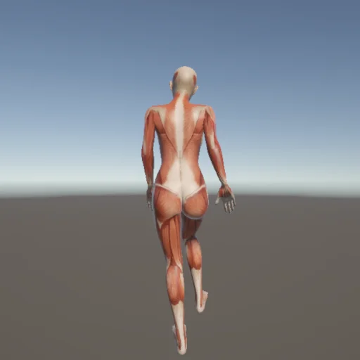 キック159 — 3Dデッサン人形（無料ポーズ資料）