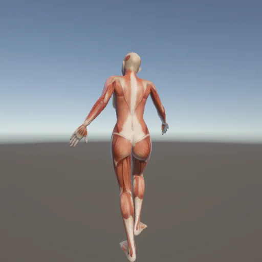 アクロバット172 — 3Dデッサン人形（無料ポーズ資料）