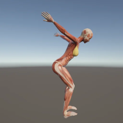 アクロバット181 — 3Dデッサン人形（無料ポーズ資料）