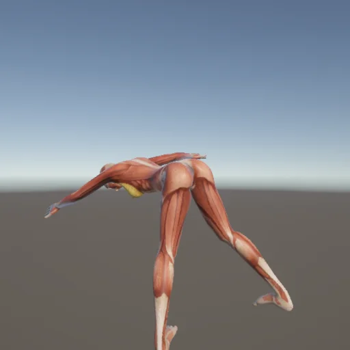 アクロバット182 — 3Dデッサン人形（無料ポーズ資料）