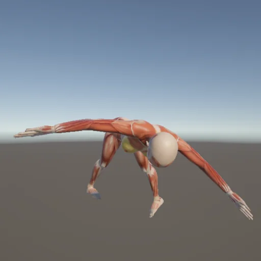 アクロバット183 — 3Dデッサン人形（無料ポーズ資料）