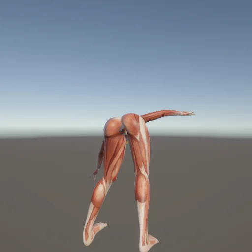アクロバット184 — 3Dデッサン人形（無料ポーズ資料）