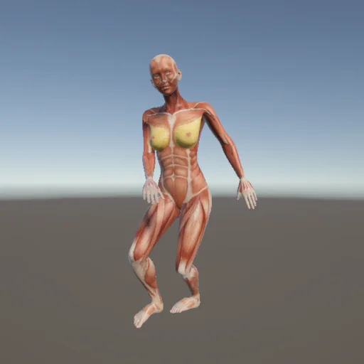 アクロバット218 — 3Dデッサン人形（無料ポーズ資料）