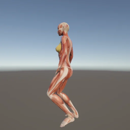 転倒222 — 3Dデッサン人形（無料ポーズ資料）
