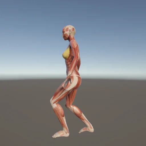 転倒223 — 3Dデッサン人形（無料ポーズ資料）