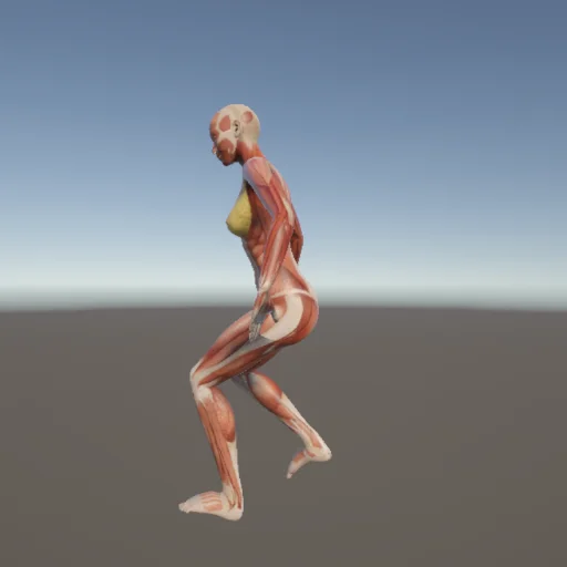 転倒224 — 3Dデッサン人形（無料ポーズ資料）