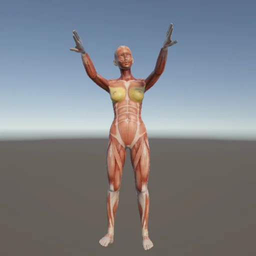 転倒225 — 3Dデッサン人形（無料ポーズ資料）