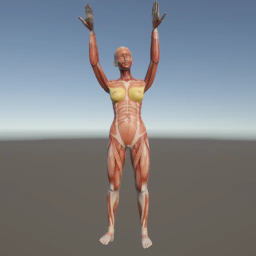 転倒226 — 3Dデッサン人形（無料ポーズ資料）