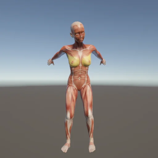 転倒228 — 3Dデッサン人形（無料ポーズ資料）
