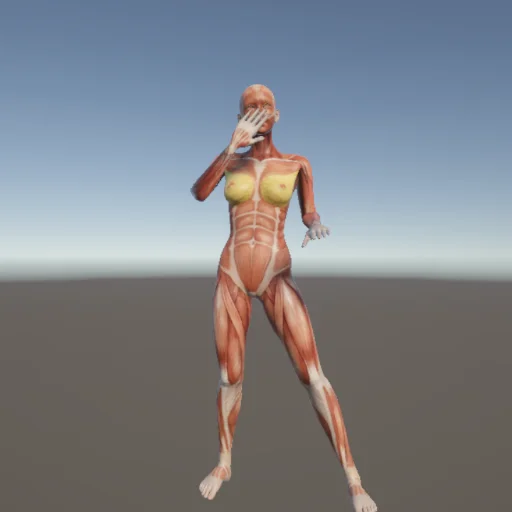 しぐさ251 — 3Dデッサン人形（無料ポーズ資料）