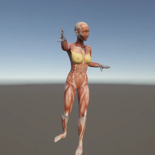 フリスビー275 — 3Dデッサン人形（無料ポーズ資料）