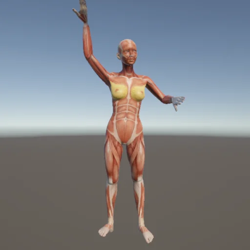 フリスビー276 — 3Dデッサン人形（無料ポーズ資料）
