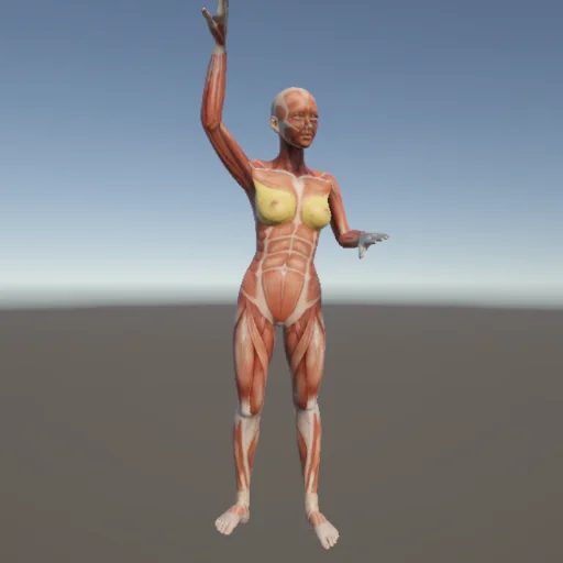 フリスビー277 — 3Dデッサン人形（無料ポーズ資料）