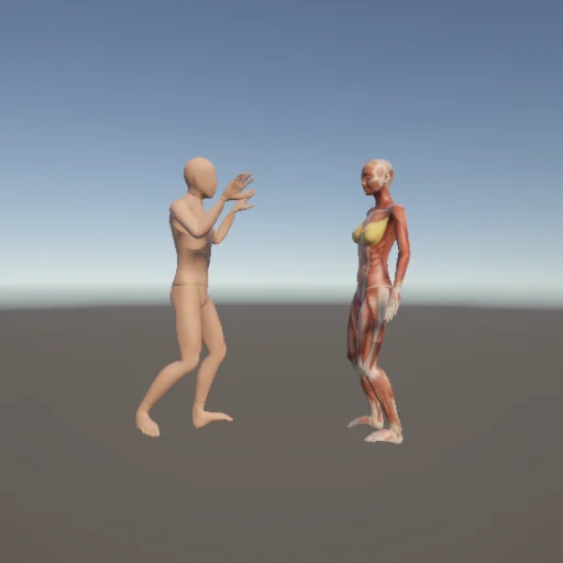 口論282 — 3Dデッサン人形（無料ポーズ資料）