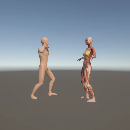 口論283 — 3Dデッサン人形（無料ポーズ資料）