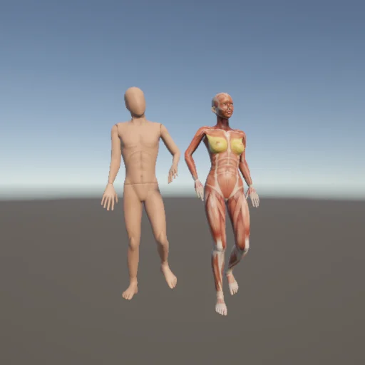 腕を組む284 — 3Dデッサン人形（無料ポーズ資料）