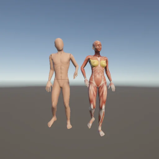 腕を組む285 — 3Dデッサン人形（無料ポーズ資料）