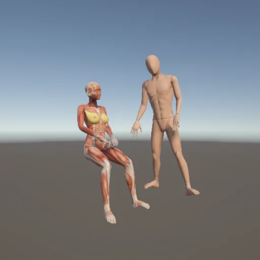 いたわる288 — 3Dデッサン人形（無料ポーズ資料）