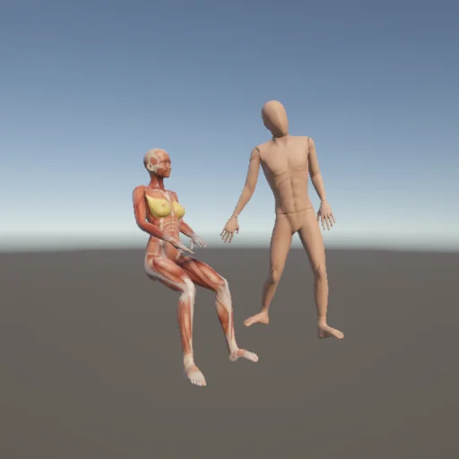 いたわる289 — 3Dデッサン人形（無料ポーズ資料）