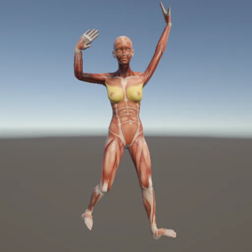 立ちポーズ #1 — 3Dデッサン人形（無料ポーズ資料）