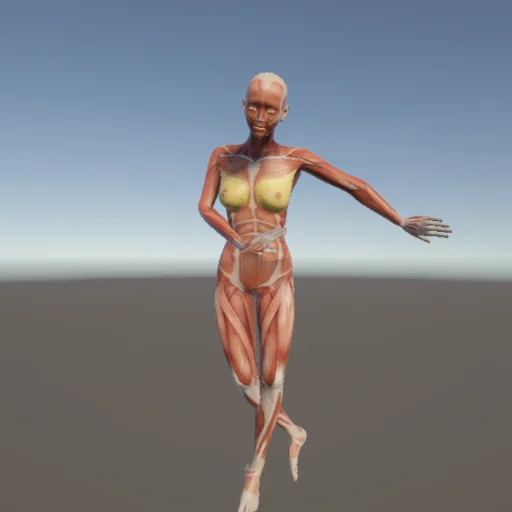 立ちポーズ #3 — 3Dデッサン人形（無料ポーズ資料）