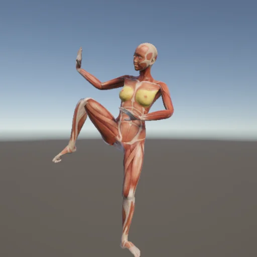 アクションポーズ #9 — 3Dデッサン人形（無料ポーズ資料）