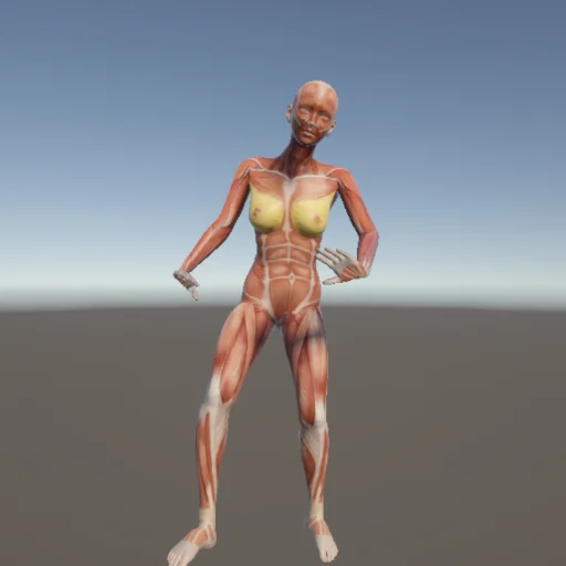 立ちポーズ #30 — 3Dデッサン人形（無料ポーズ資料）